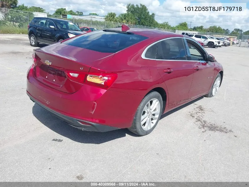 2018 Chevrolet Malibu Lt VIN: 1G1ZD5ST8JF179718 Lot: 40309568