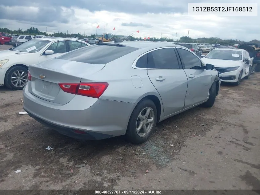 1G1ZB5ST2JF168512 2018 Chevrolet Malibu 1Ls