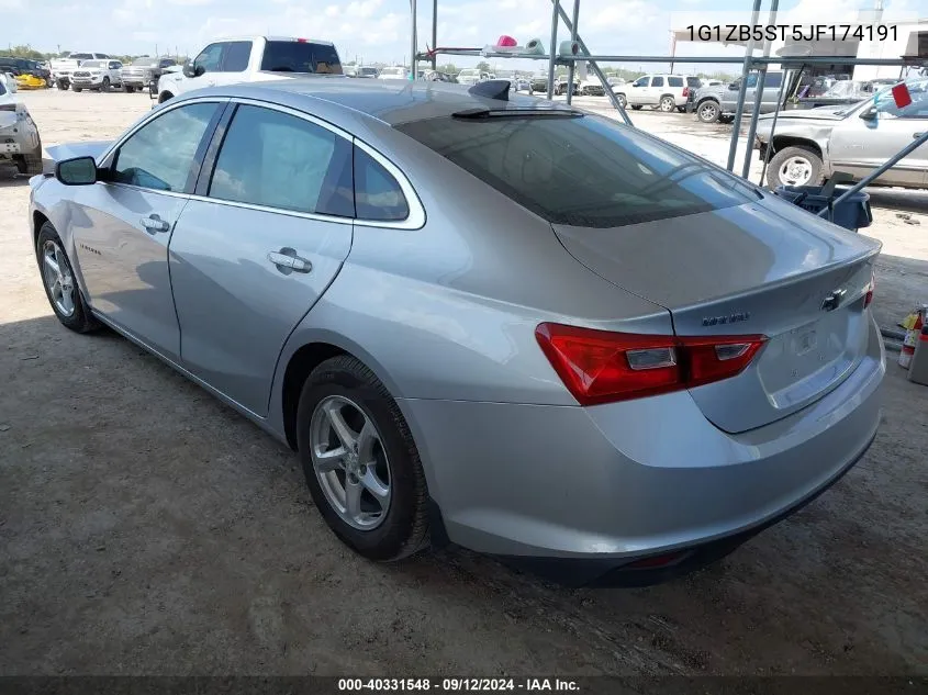 2018 Chevrolet Malibu 1Ls VIN: 1G1ZB5ST5JF174191 Lot: 40331548