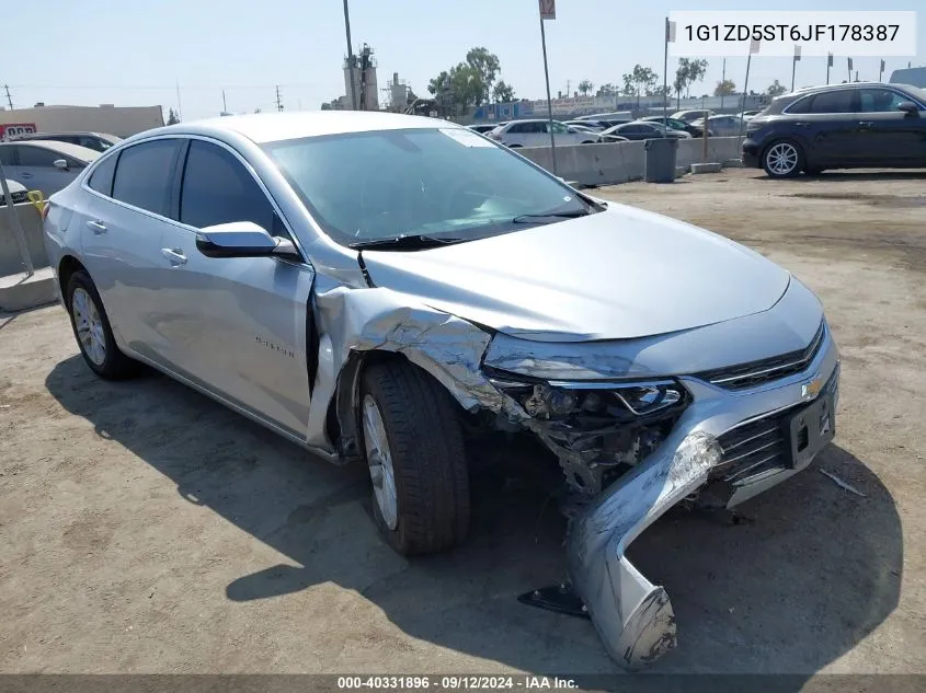 1G1ZD5ST6JF178387 2018 Chevrolet Malibu Lt