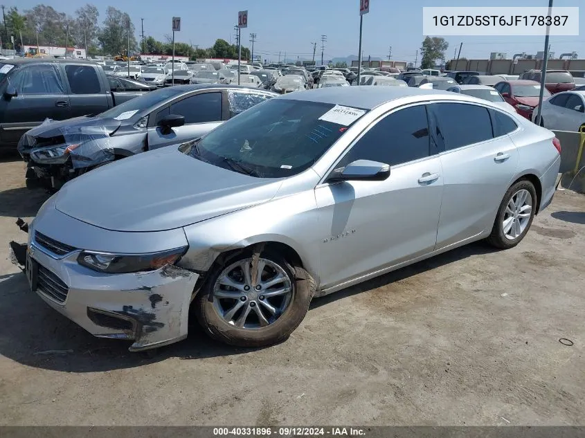 1G1ZD5ST6JF178387 2018 Chevrolet Malibu Lt