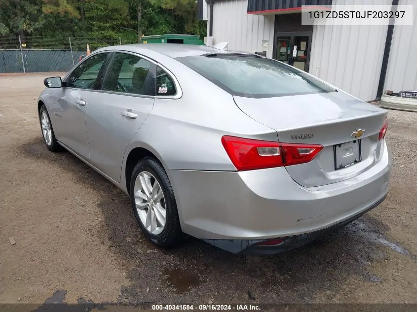 2018 Chevrolet Malibu Lt VIN: 1G1ZD5ST0JF203297 Lot: 40341584