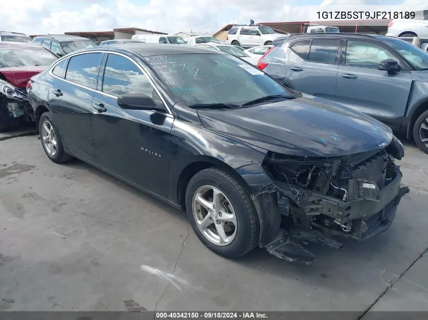 2018 Chevrolet Malibu Ls VIN: 1G1ZB5ST9JF218189 Lot: 40342150