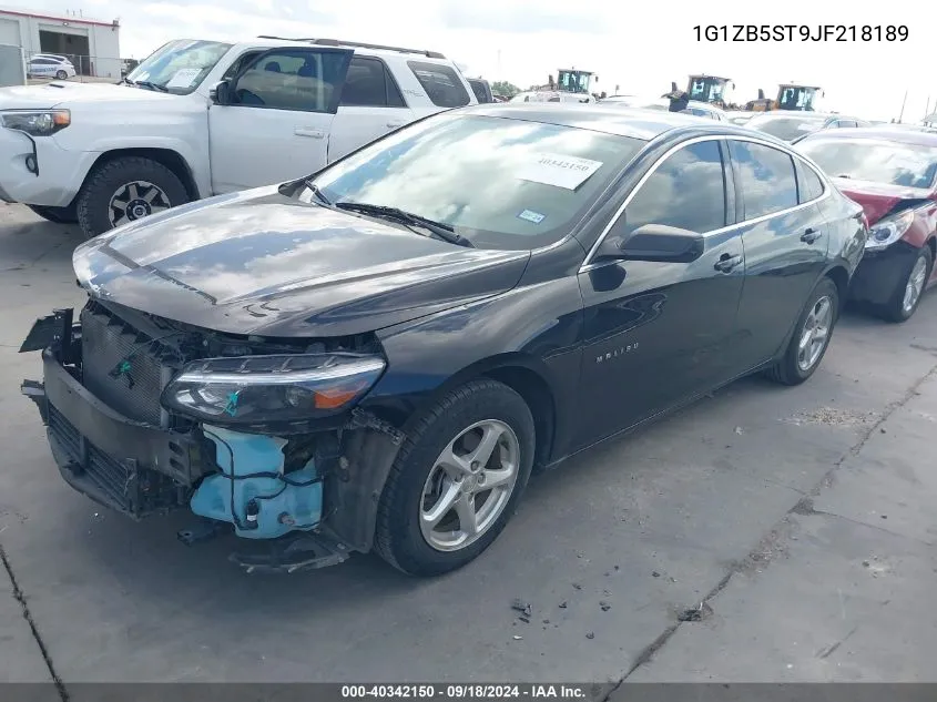 2018 Chevrolet Malibu Ls VIN: 1G1ZB5ST9JF218189 Lot: 40342150