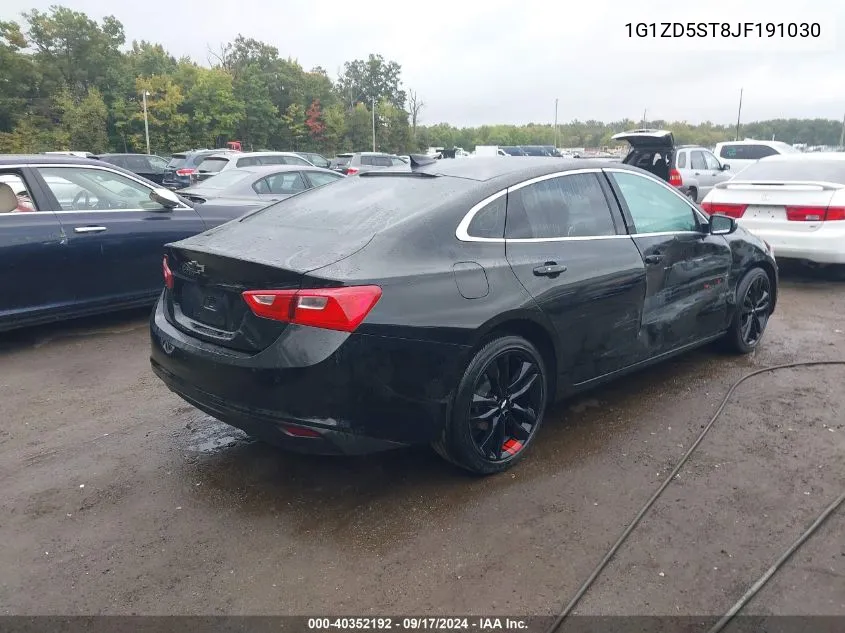 2018 Chevrolet Malibu Lt VIN: 1G1ZD5ST8JF191030 Lot: 40352192