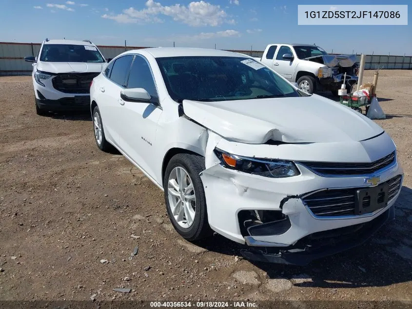 2018 Chevrolet Malibu Lt VIN: 1G1ZD5ST2JF147086 Lot: 40356534