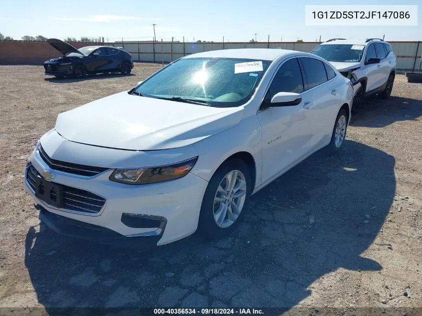 2018 Chevrolet Malibu Lt VIN: 1G1ZD5ST2JF147086 Lot: 40356534