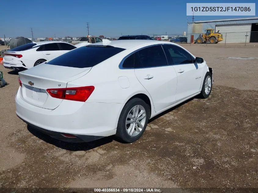 2018 Chevrolet Malibu Lt VIN: 1G1ZD5ST2JF147086 Lot: 40356534