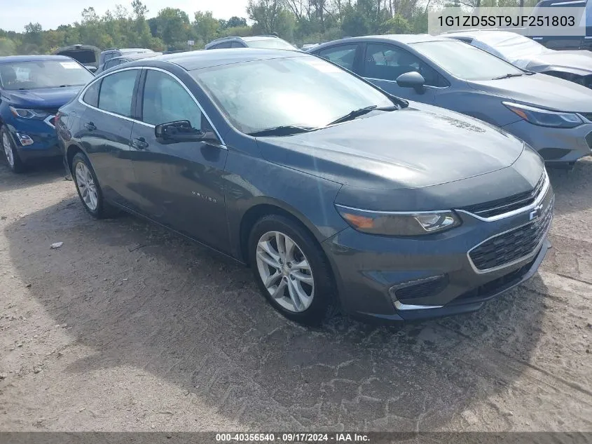 2018 Chevrolet Malibu Lt VIN: 1G1ZD5ST9JF251803 Lot: 40356540