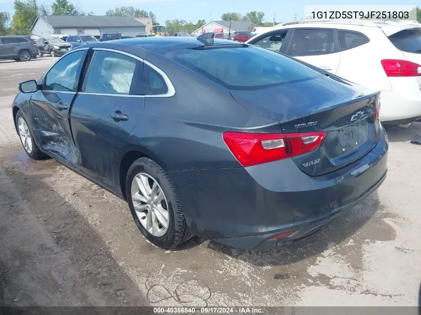 2018 Chevrolet Malibu Lt VIN: 1G1ZD5ST9JF251803 Lot: 40356540