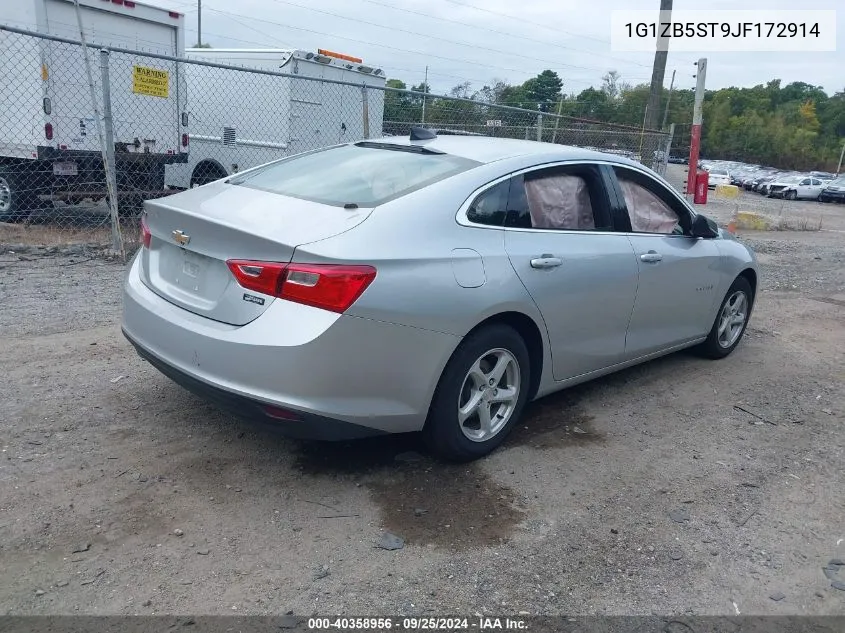 2018 Chevrolet Malibu 1Ls VIN: 1G1ZB5ST9JF172914 Lot: 40358956