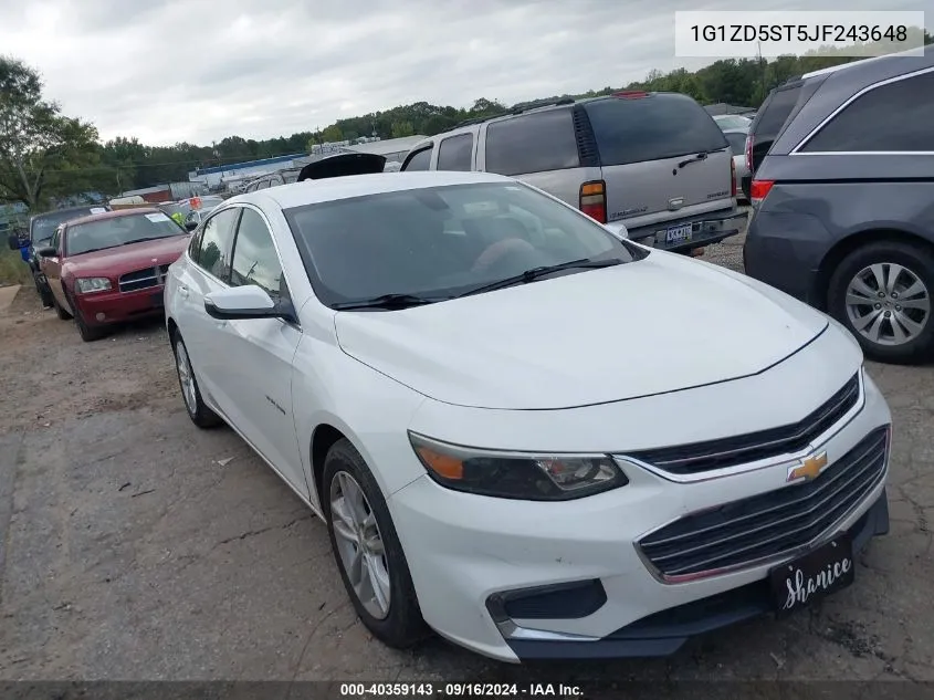 1G1ZD5ST5JF243648 2018 Chevrolet Malibu Lt