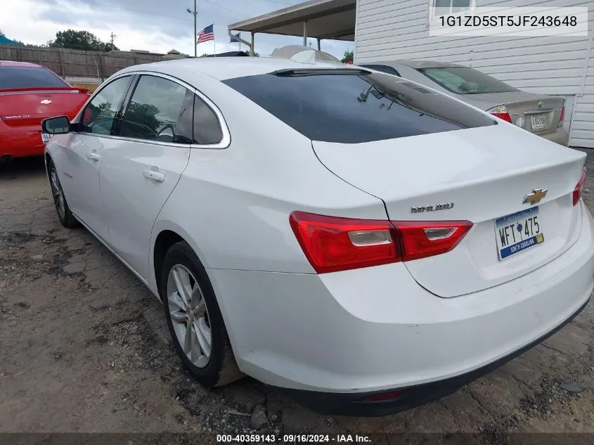 1G1ZD5ST5JF243648 2018 Chevrolet Malibu Lt