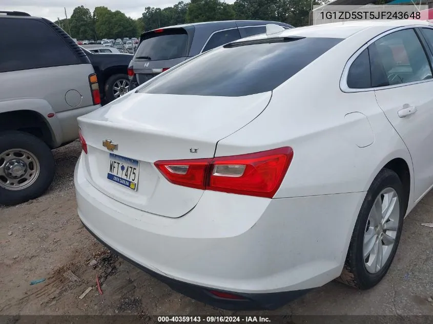 1G1ZD5ST5JF243648 2018 Chevrolet Malibu Lt