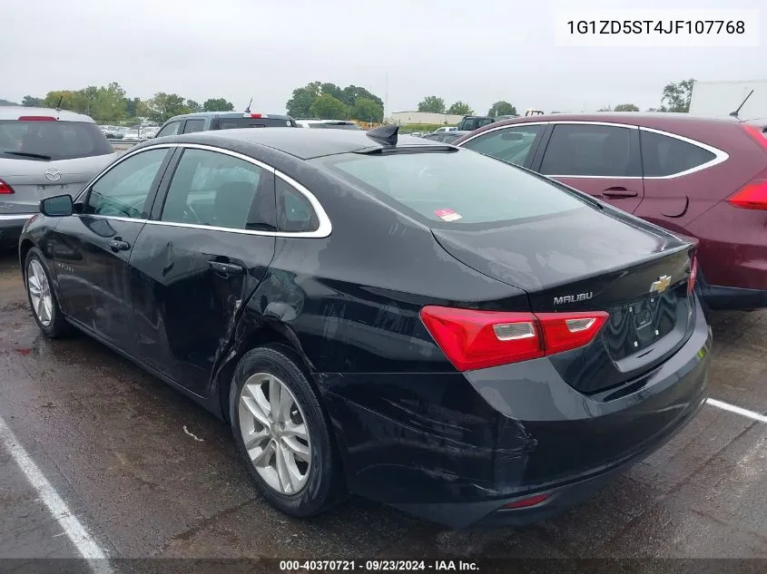 2018 Chevrolet Malibu Lt VIN: 1G1ZD5ST4JF107768 Lot: 40370721