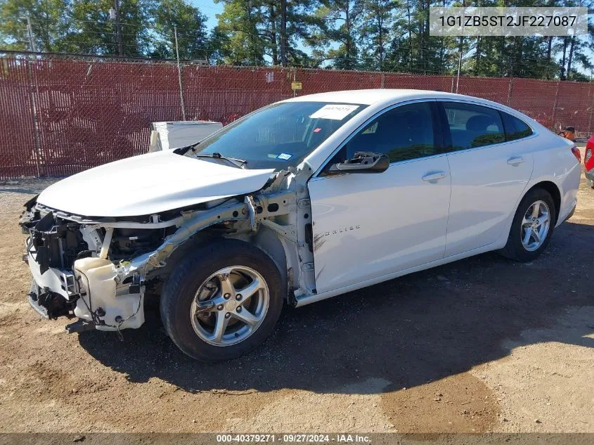 2018 Chevrolet Malibu 1Ls VIN: 1G1ZB5ST2JF227087 Lot: 40379271