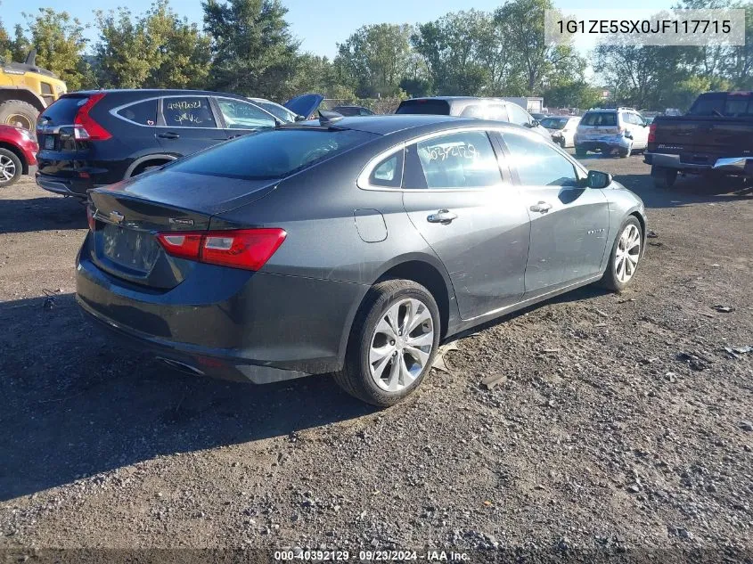 2018 Chevrolet Malibu Premier VIN: 1G1ZE5SX0JF117715 Lot: 40392129