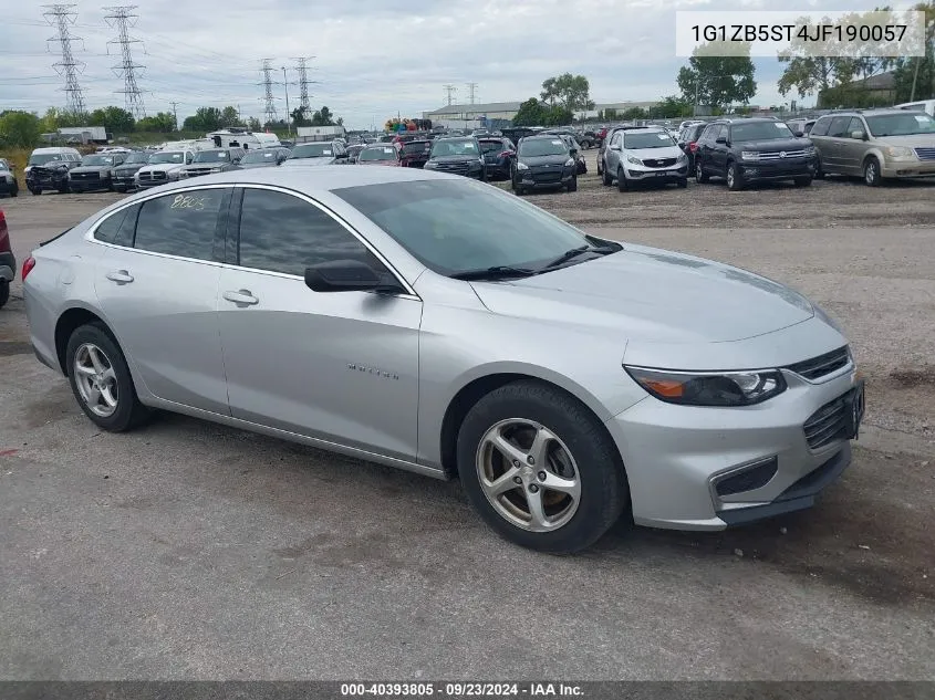 2018 Chevrolet Malibu 1Ls VIN: 1G1ZB5ST4JF190057 Lot: 40393805