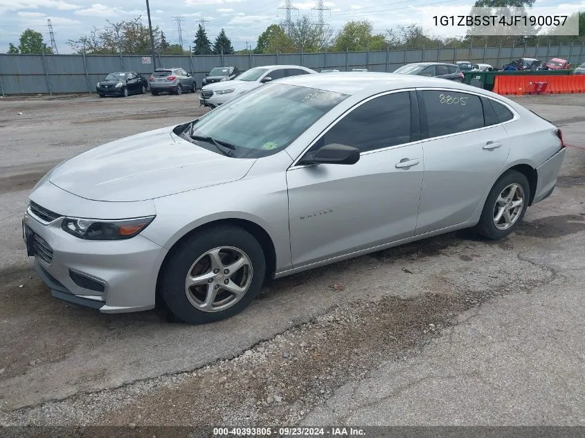 2018 Chevrolet Malibu 1Ls VIN: 1G1ZB5ST4JF190057 Lot: 40393805