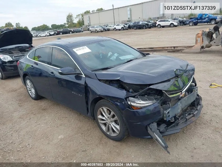 2018 Chevrolet Malibu Lt VIN: 1G1ZD5STXJF137339 Lot: 40397853