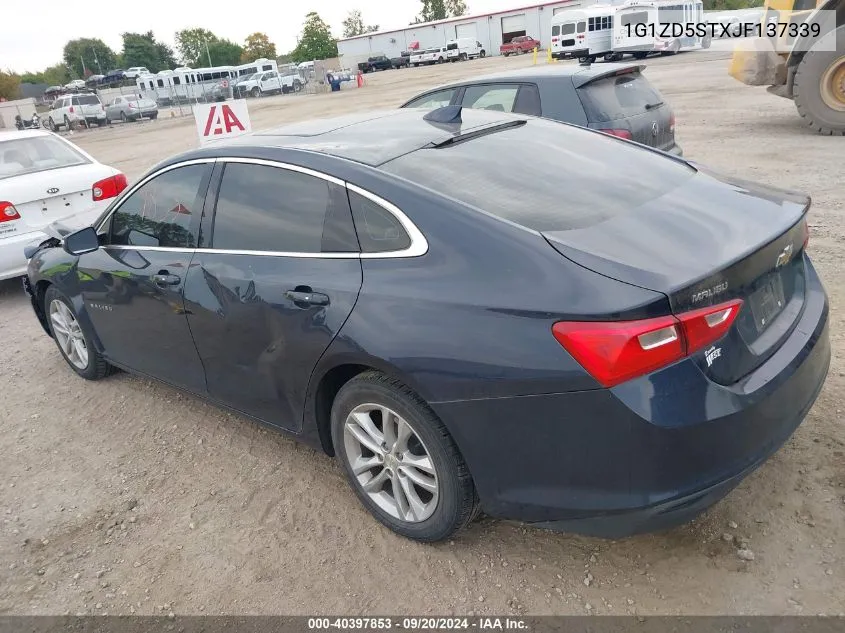 2018 Chevrolet Malibu Lt VIN: 1G1ZD5STXJF137339 Lot: 40397853