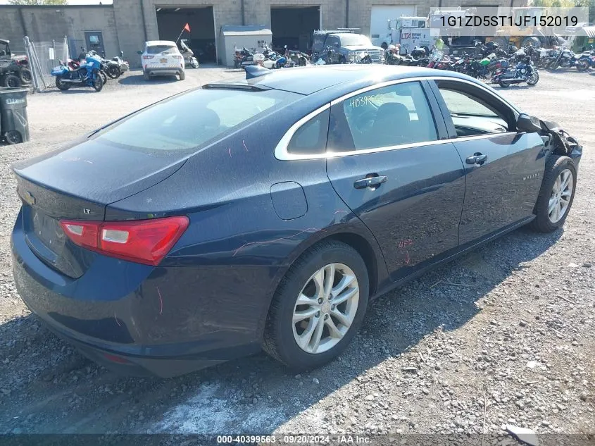 2018 Chevrolet Malibu Lt VIN: 1G1ZD5ST1JF152019 Lot: 40399563