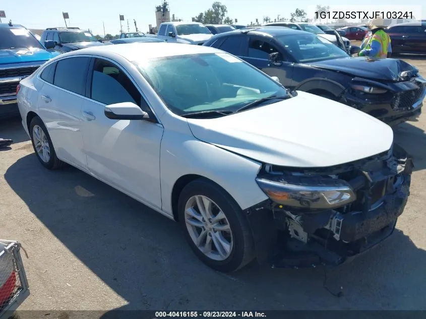 2018 Chevrolet Malibu Lt VIN: 1G1ZD5STXJF103241 Lot: 40416155