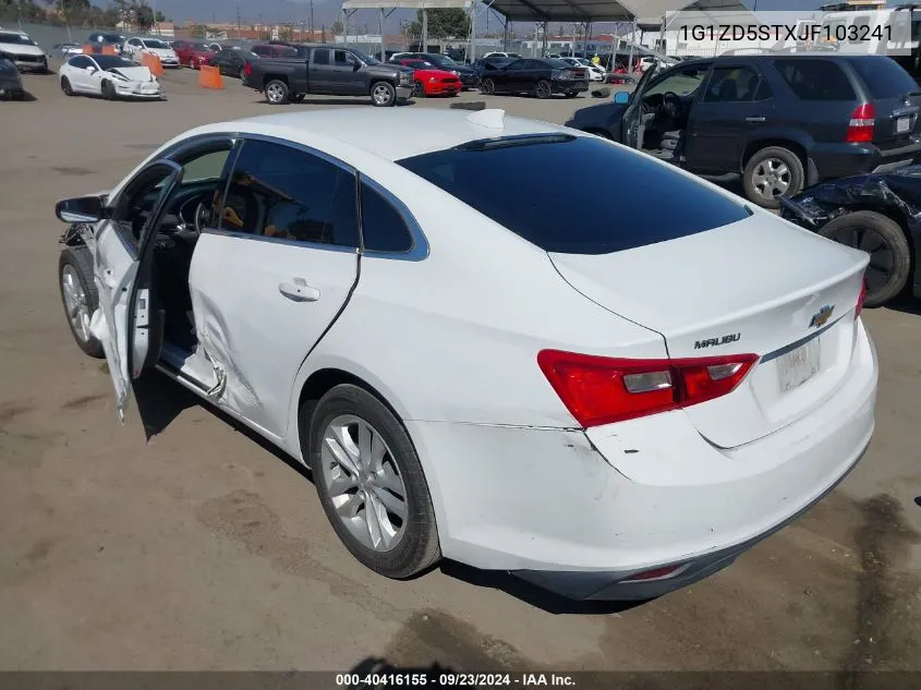 2018 Chevrolet Malibu Lt VIN: 1G1ZD5STXJF103241 Lot: 40416155