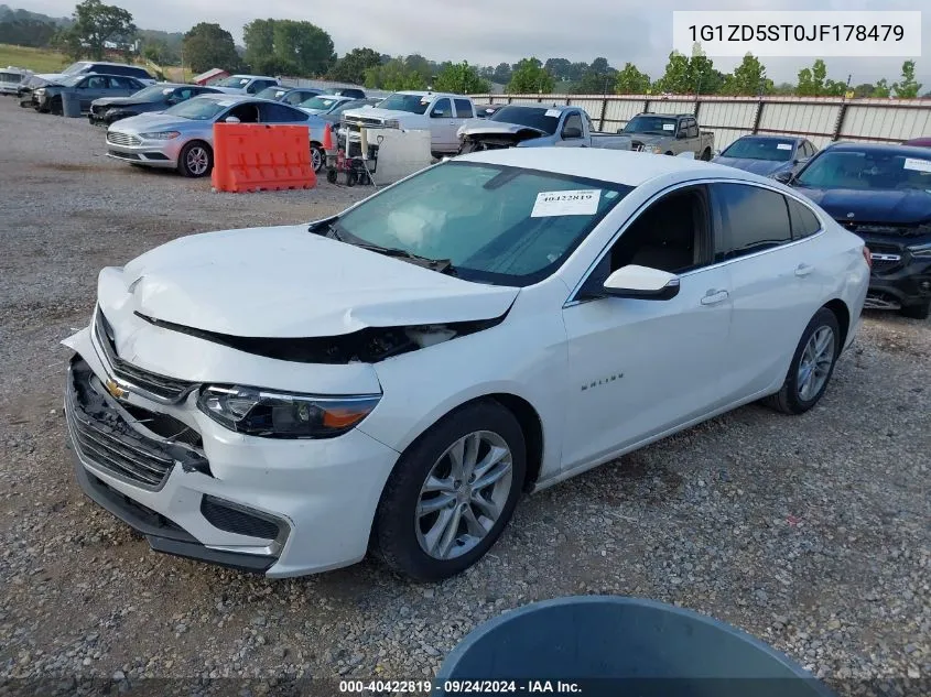 2018 Chevrolet Malibu Lt VIN: 1G1ZD5ST0JF178479 Lot: 40422819