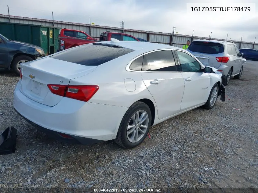 2018 Chevrolet Malibu Lt VIN: 1G1ZD5ST0JF178479 Lot: 40422819