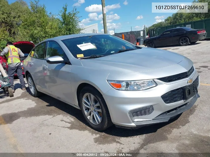 2018 Chevrolet Malibu Lt VIN: 1G1ZD5ST0JF269610 Lot: 40426812