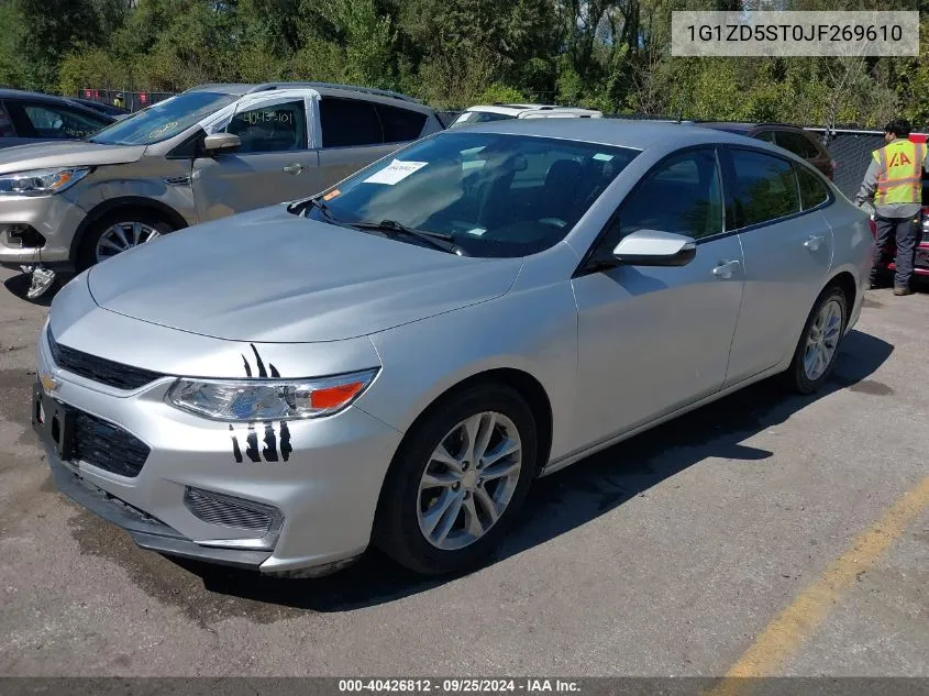 2018 Chevrolet Malibu Lt VIN: 1G1ZD5ST0JF269610 Lot: 40426812