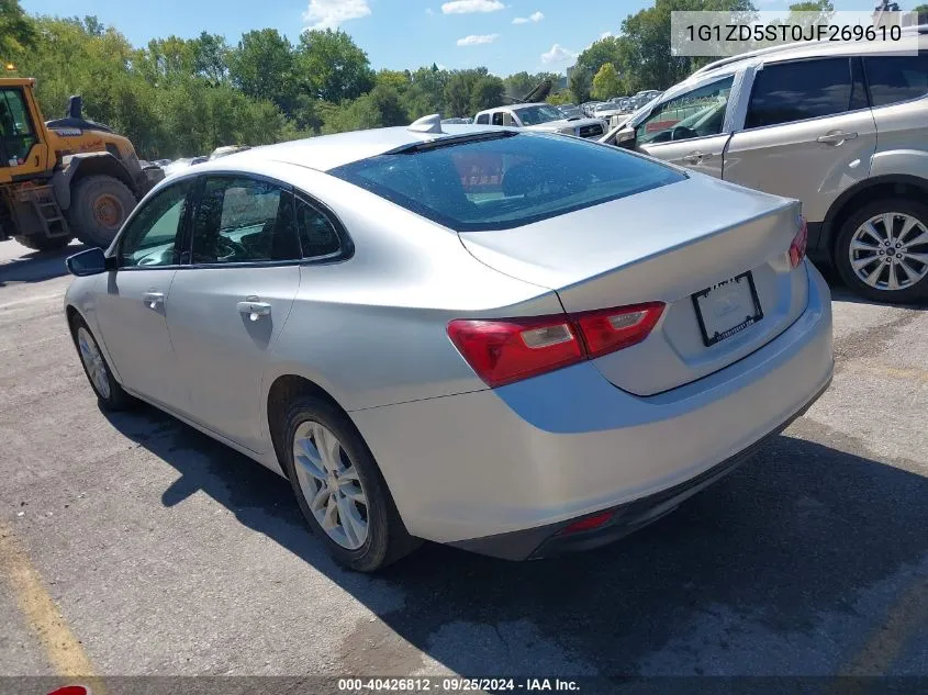 2018 Chevrolet Malibu Lt VIN: 1G1ZD5ST0JF269610 Lot: 40426812