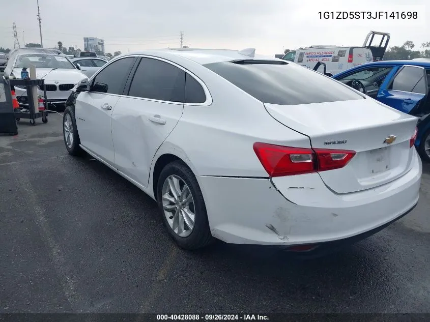 2018 Chevrolet Malibu Lt VIN: 1G1ZD5ST3JF141698 Lot: 40428088