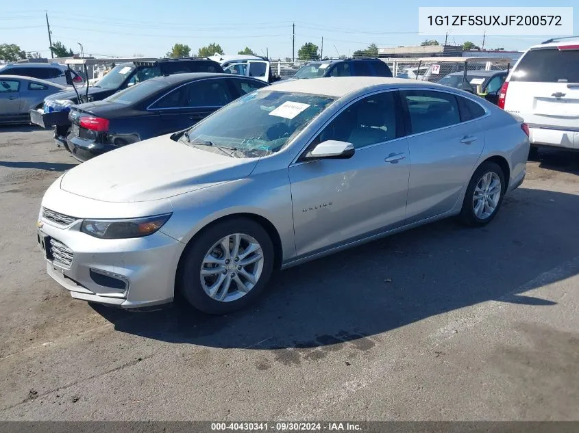 2018 Chevrolet Malibu Hybrid Hybrid VIN: 1G1ZF5SUXJF200572 Lot: 40430341