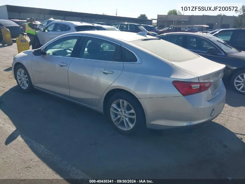 1G1ZF5SUXJF200572 2018 Chevrolet Malibu Hybrid Hybrid