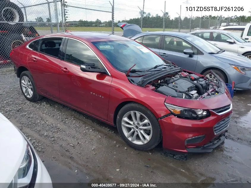 2018 Chevrolet Malibu Lt VIN: 1G1ZD5ST8JF261206 Lot: 40439577