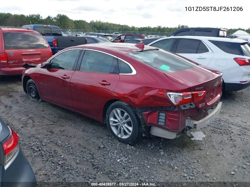 2018 Chevrolet Malibu Lt VIN: 1G1ZD5ST8JF261206 Lot: 40439577