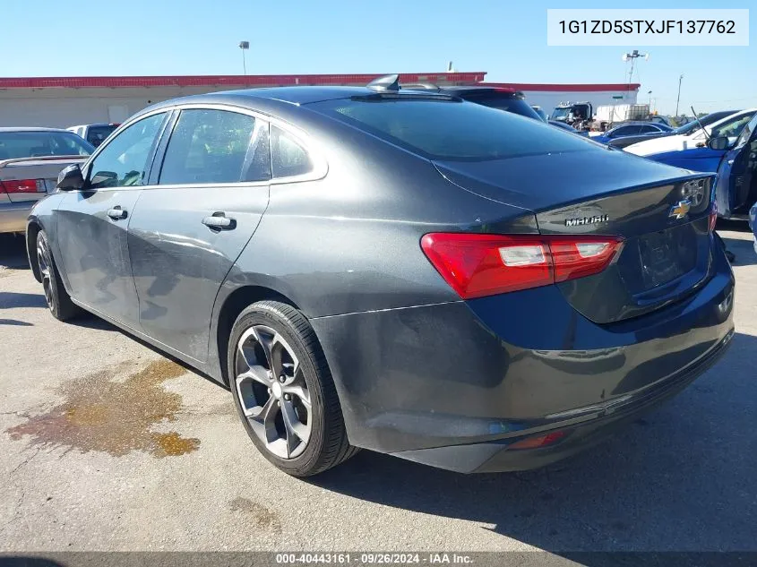 2018 Chevrolet Malibu Lt VIN: 1G1ZD5STXJF137762 Lot: 40443161