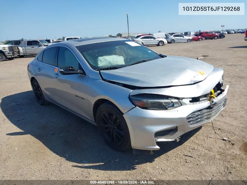 1G1ZD5ST6JF129268 2018 Chevrolet Malibu Lt