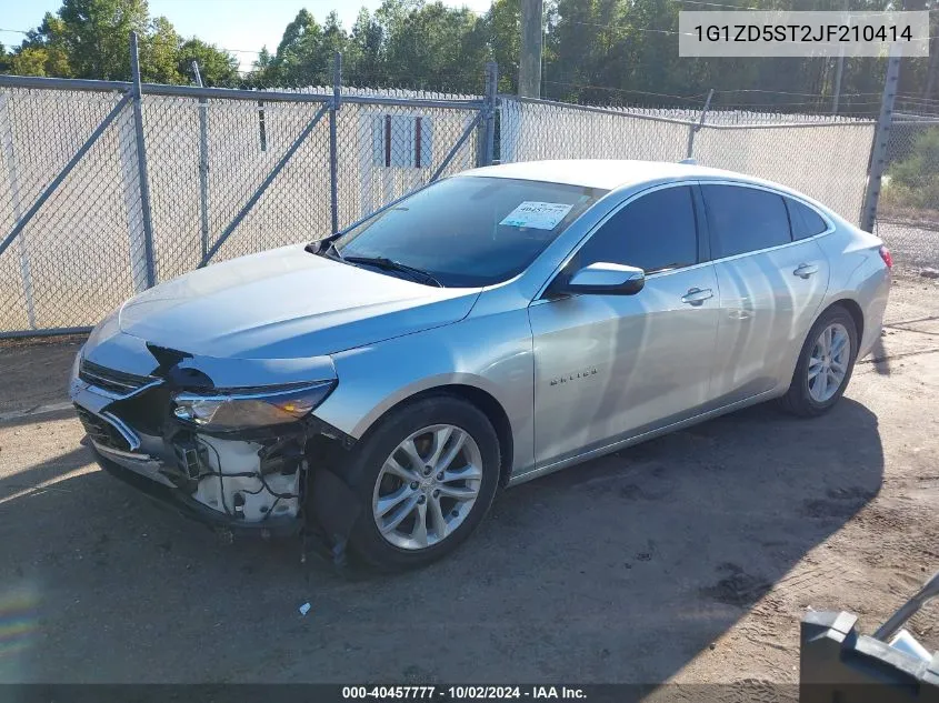 2018 Chevrolet Malibu Lt VIN: 1G1ZD5ST2JF210414 Lot: 40457777