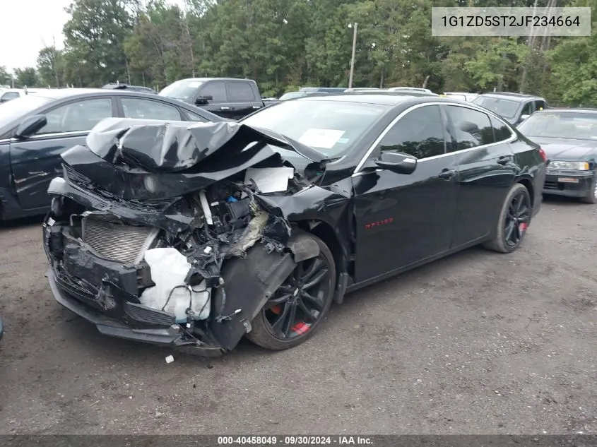 2018 Chevrolet Malibu Lt VIN: 1G1ZD5ST2JF234664 Lot: 40458049