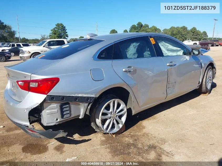 2018 Chevrolet Malibu Lt VIN: 1G1ZD5ST2JF188379 Lot: 40458610