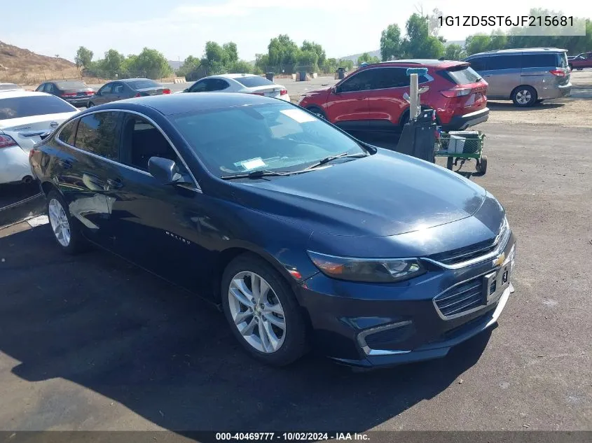 2018 Chevrolet Malibu Lt VIN: 1G1ZD5ST6JF215681 Lot: 40469777