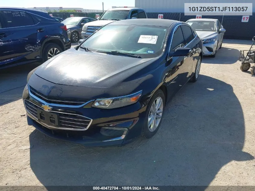 2018 Chevrolet Malibu Lt VIN: 1G1ZD5ST1JF113057 Lot: 40472704