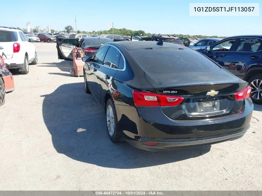 2018 Chevrolet Malibu Lt VIN: 1G1ZD5ST1JF113057 Lot: 40472704