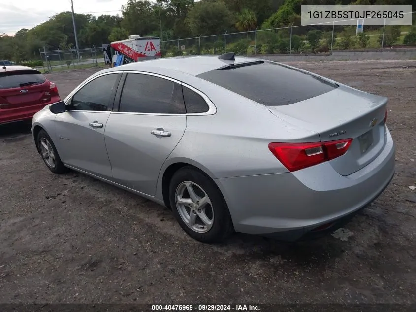 2018 Chevrolet Malibu 1Ls VIN: 1G1ZB5ST0JF265045 Lot: 40475969