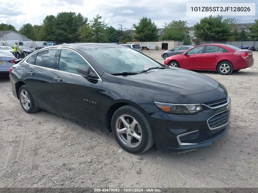 2018 Chevrolet Malibu 1Ls VIN: 1G1ZB5ST2JF128026 Lot: 40479093