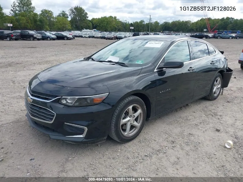 2018 Chevrolet Malibu 1Ls VIN: 1G1ZB5ST2JF128026 Lot: 40479093