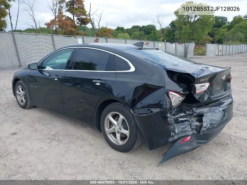 2018 Chevrolet Malibu 1Ls VIN: 1G1ZB5ST2JF128026 Lot: 40479093